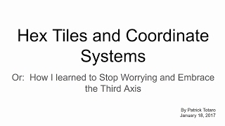 Lesson Night: Simple Hex Maps and You