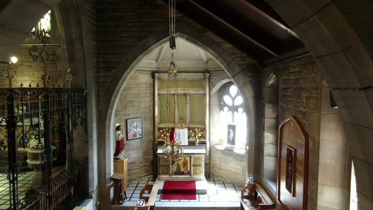 St John The Evangelist Church in Portobello, Edinburgh, aerial view