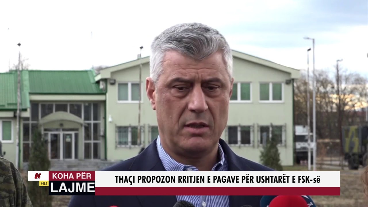 THAÇI PROPOZON RRITJEN E PAGAVE PËR USHTARËT E FSK-së