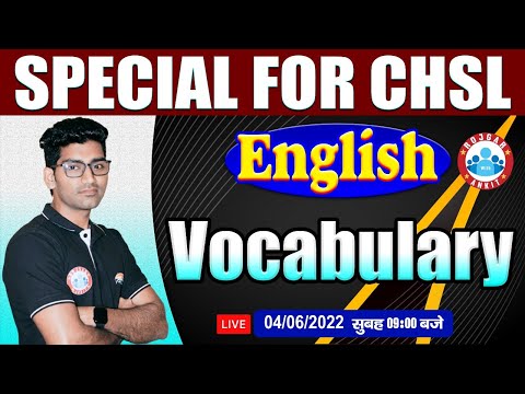 English Vocabulary | Important Vocabulary Words | SSC MTS English Classes | English For SSC CHSL