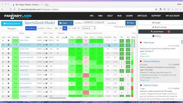 The Sports Geek: NFL Week 11 WR Model Preview
