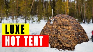 Hot Tent Camping | Camping in Deep Snow