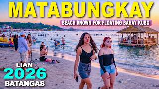 MATABUNGCAY | This Beach Is Different 🇵🇭 | Floating BAHAY KUBO on the Sea | Lian BATANGAS