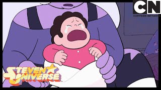 Steven Universe | Amethyst Transforms Into A Baby | Three Gems And A Baby | Cartoon Network