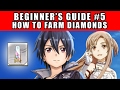 How To Farm Diamonds - Beginner's Guide #5 (Sword Art Online Memory Defrag Global)