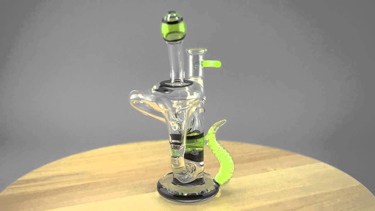 SLUGWORTH - Mini Recycler Vapor Rig w/ 4-Hole Perc & 14mm Dome
