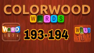 COLORWOOD WORDS Cryptogram level 193 194