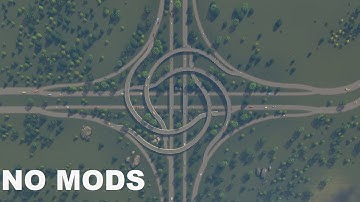Turbine Interchange Tutorial. Cities Skylines Vanilla gameplay #1