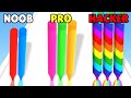 NOOB vs PRO vs HACKER in Rainbow Pencils