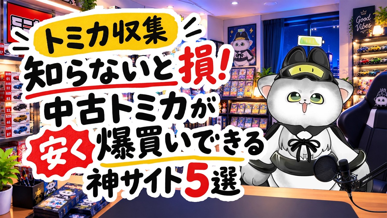 トミカ収集】知らないと損！中古トミカが安く爆買いできる神サイト5選