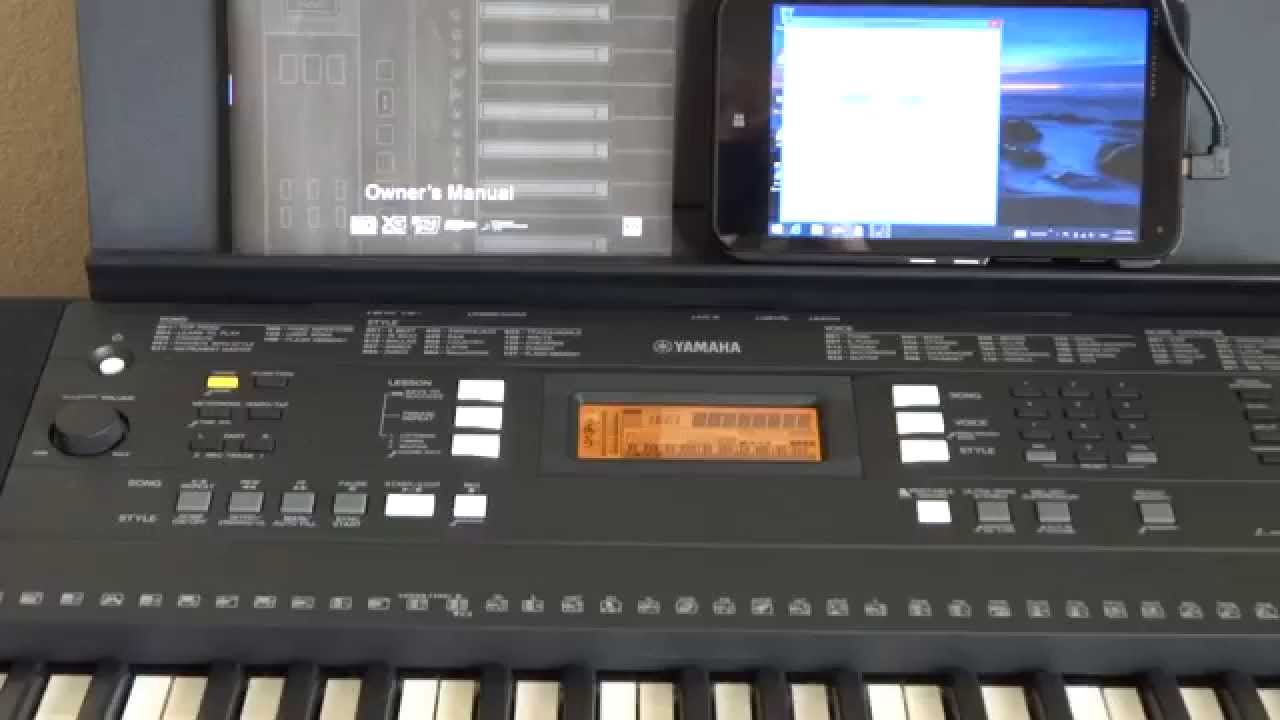 yamaha-psr-e343-hp-stream-7-tablet-they-work-very-well-together