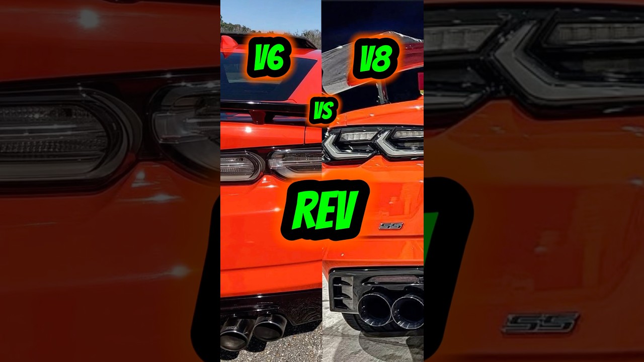 Rev comparison between my v6 Camaro and v8 Camaro 