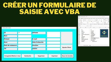 🚀 comment créer un formulaire de saisie de données avec photo | formulaire excel VBA  📝💻