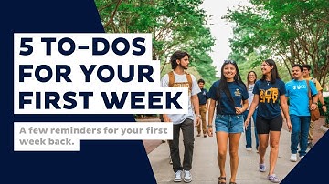 5 To-Dos for your first week at UNCG