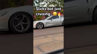 Silver C6 on slicks just floating through traffic 😮‍🔥