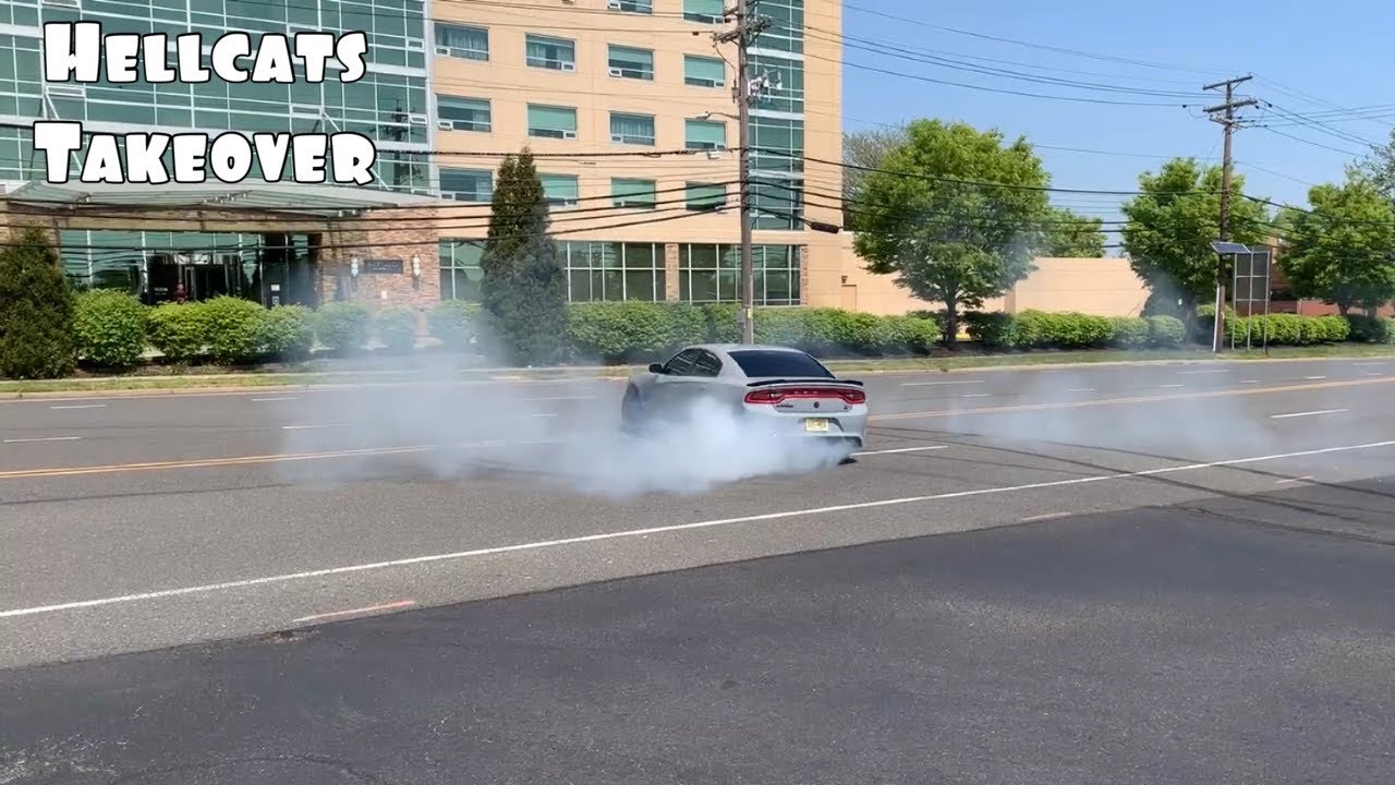 Hellcats Take Over Cars And Coffee (AGAIN) - YouTube