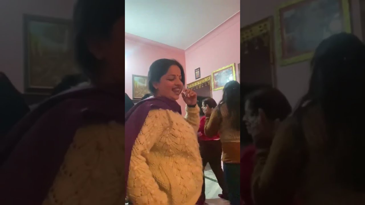 New year party 🥳 with friends # Masti # dance # full enjoy..........