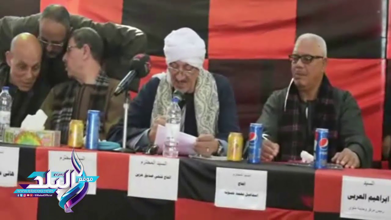 محافظ المنيا ومدير الأمن يشهدان جلسة صلح بين 3 عائلات بملوي