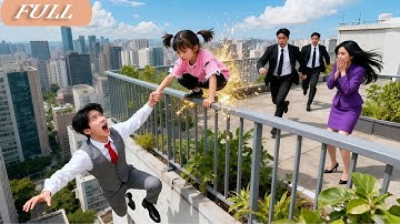 No One Saw CEO Pushed Off Roof By An Evil Woman, But A Beggar Girl Ran And Caught Him—Fate Changed!