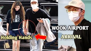 Shocking! Ji Chang Wook and His Mystery Girlfriend Arrived Gimpo Airport Holding Hands set off Tokyo