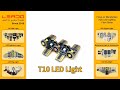 【LEADO】W5W/194 eds T10 led 3SMD 3030 chips high bright bulb led for vehicles interior lamp