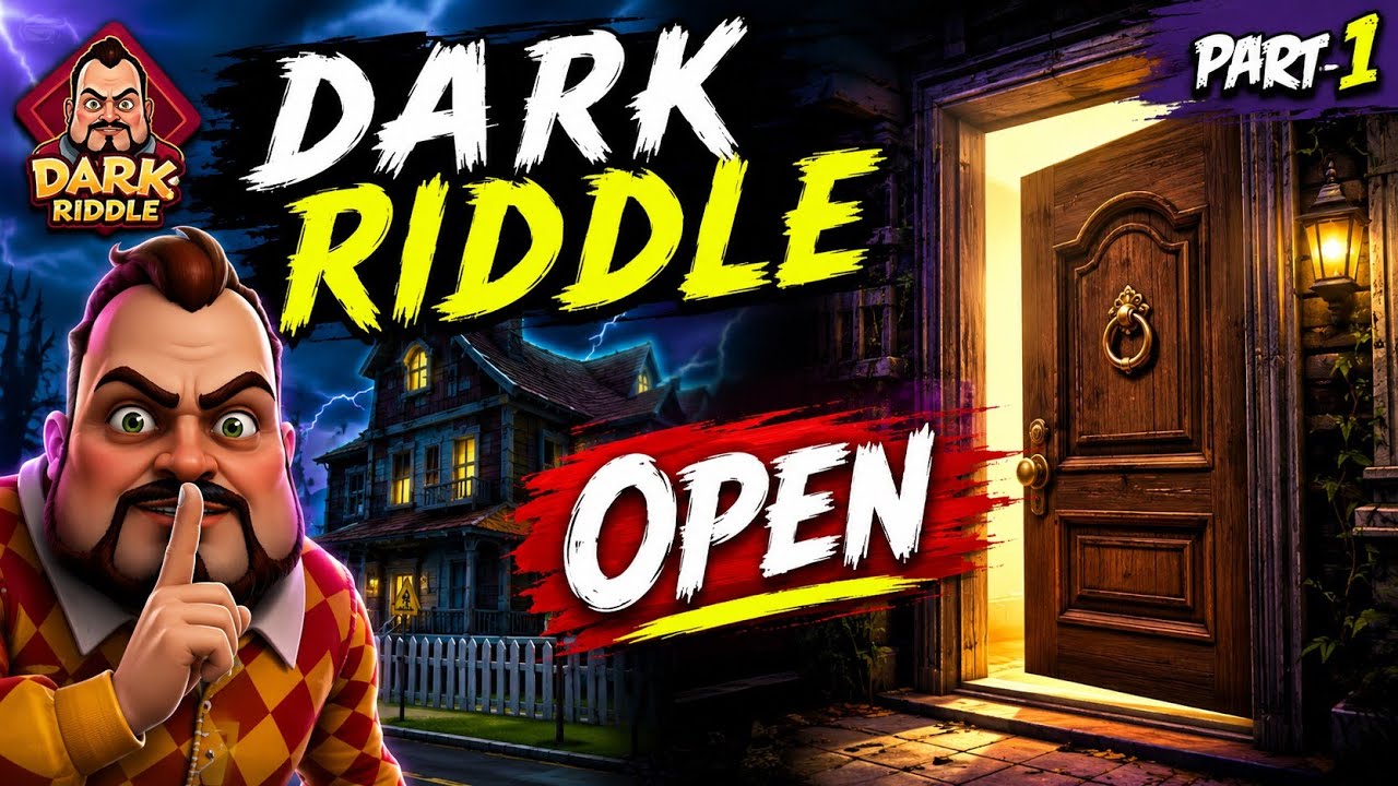 I OPENED SECRET DOOR IN DARK RIDDLE HOUSE (part-1) - YouTube