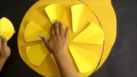 How to make Lemon Costume for kids from paper - Fancy dress Costume idea