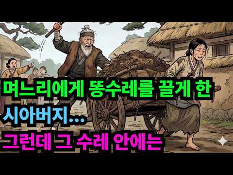 🔥 똥수레 끌게 한 시아버지 "이 똥물이나 가져가거라!"/야담 옛날이야기 전설 설화 민담 사연 오디오북