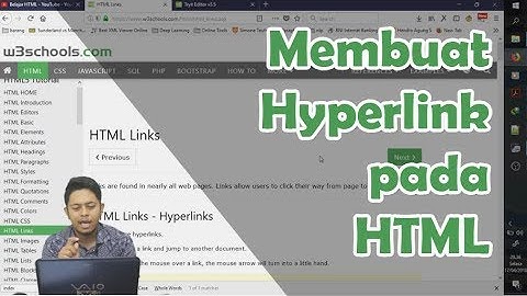 5.5 Membuat Hyperlink pada HTML | Belajar HTML