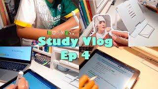 ♡ミ🧃Study Vlog ep 4 ꙳ꔛ unbox ที่ตั้งหนังสือฯ ❇️ ติวครูผู้ช่วยพรฎ.บ้านเมืองที่ดี🧤ENG เรื่อง V. to do