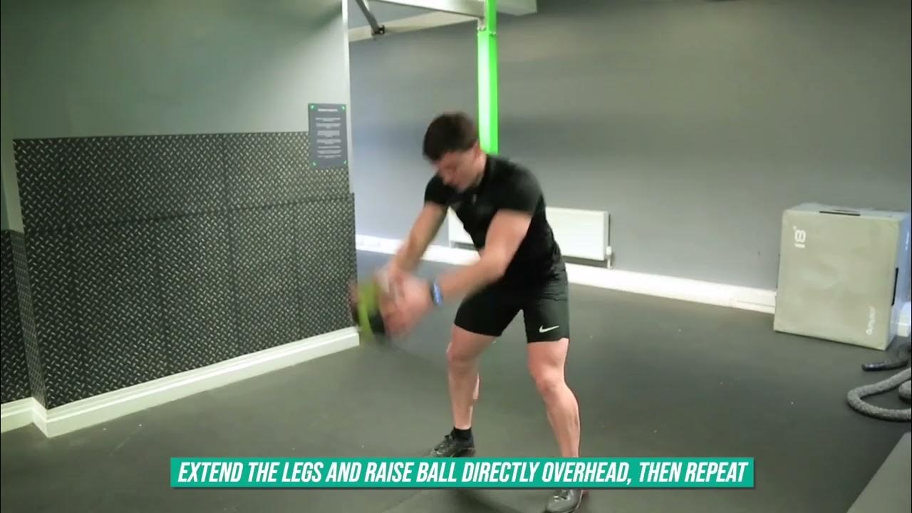 How To Do Medicine Ball Burpee Exercise Demo YouTube
