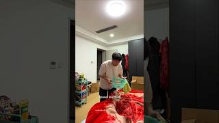 Mom Gave Him the Toughest Punishment for Dirtying the Blanket 🤣 #funny #shorts #viral #comedy
