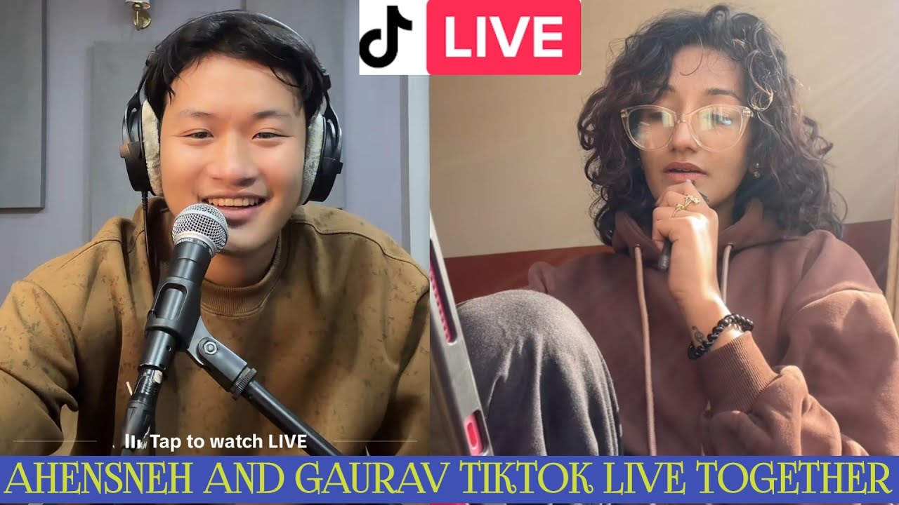 Gaurav rai and Ahensneh live | new nepali tiktok live video | @arjunpandit615  #live