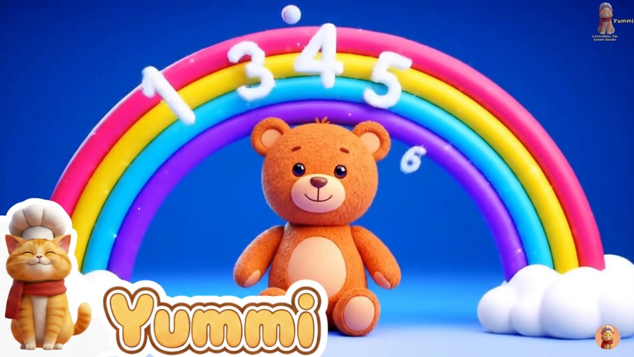 🌈🐮🚀 Mega Lernspaß! Farben, Zahlen & Tiere | Yummi Learnvideos kleine Kinder