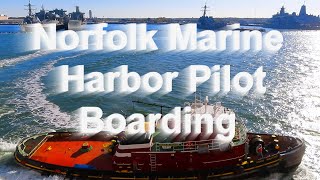 Harbor Pilot Boarding at Norfolk Virginia