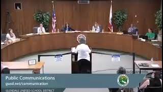 Glendale Unified School Board gets a history lesson from a retired teacher calling the parents Nazis
