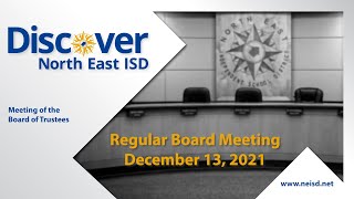 Regular Board Meeting - December 13, 2021