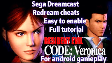 Resident evil code; veronica Sega Dreamcast redream cheats & settings full tutorial android gameplay