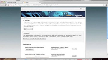 vBulletin 5 Connect: Database Backup via Cpanel