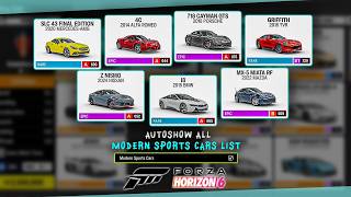 FORZA HORIZON 6 - First Look All Modern Sports Cars List