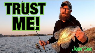 BIG CRAPPIE FROM THE BANK - This Rig WILL Help YOU Catch More CRAPPIE