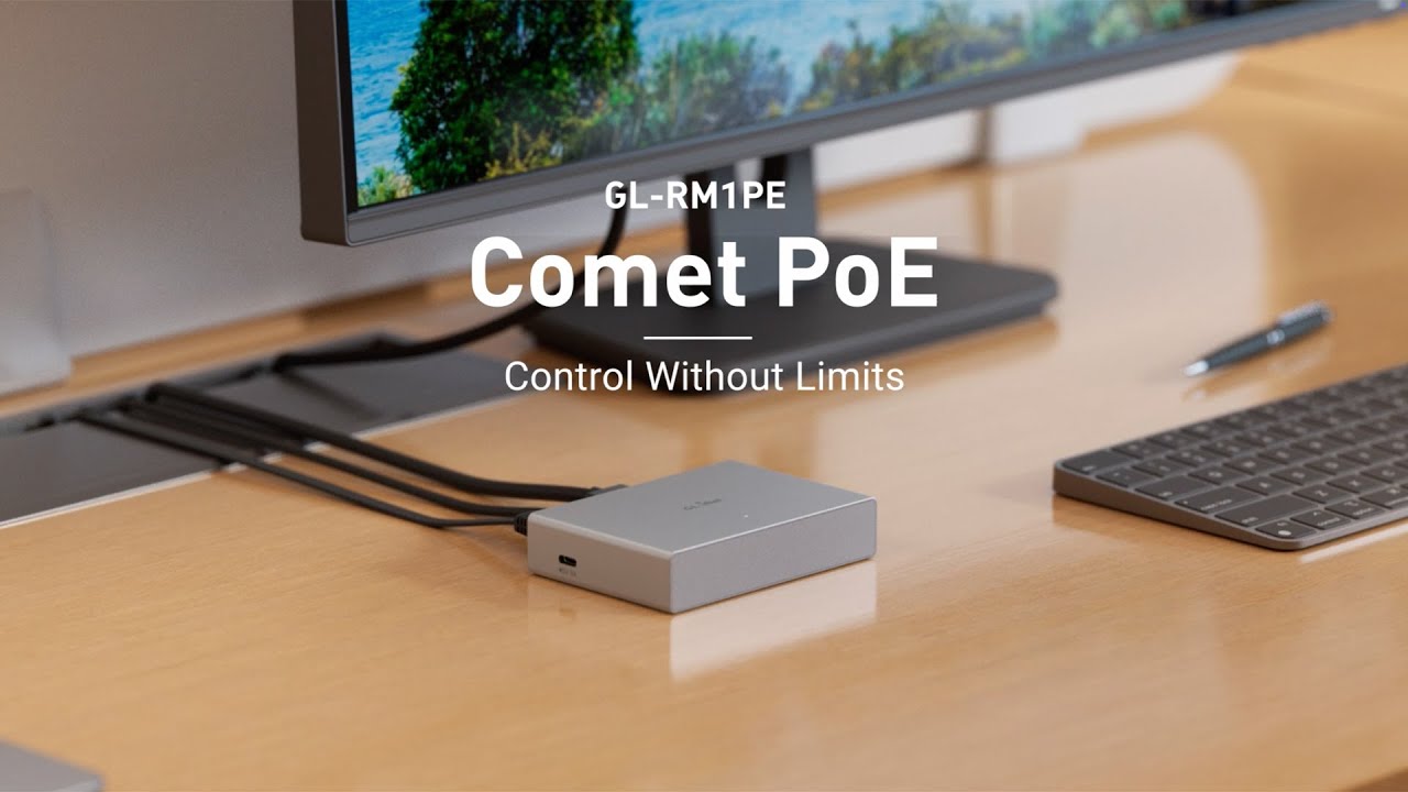Comet PoE (GL-RM1PE) | KVM-переключатель с питанием по Ethernet и полным управлением BIOS