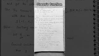 Green's function !! #mathematical physics #Msc physics #BSc physics #snpv university 📖