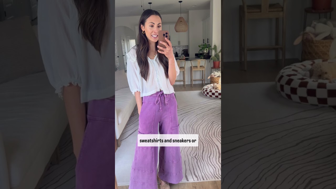 Traveller Wide Leg Pants - Grape – Blue Magnolia