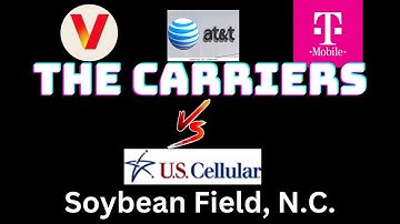 T-Mobile, At&T, Verizon Vs US Cellular | Cellular Network & Performance testing | A Soybean Field NC