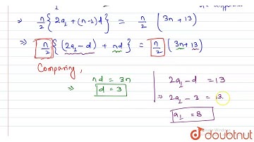 "In an A.P.,   the sum of first `n` terms is `(3n^2)/2+(13)/2n` . Find its `25 t h` term."