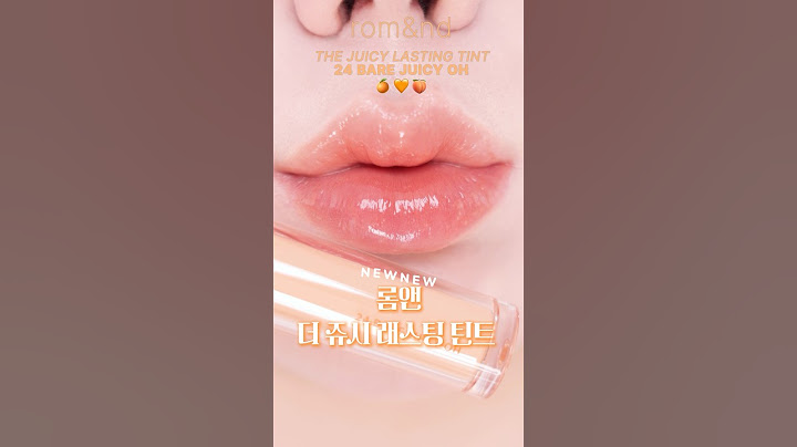롬앤 new 더쥬시래스팅틴트 24 베어쥬시오 실제발색은?