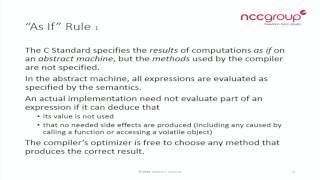 recon2016 08 robert c seacord Dangerous Optimizations and the Loss of Causality