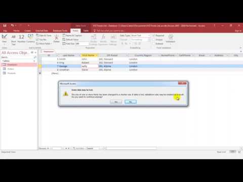 Microsoft Access 2016 Tutorial  Field Properties