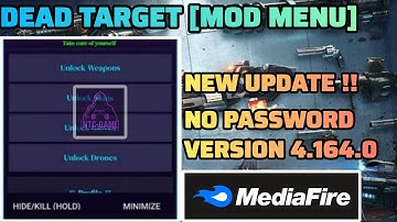 [UPDATE] Dead Target MOD MENU v4.164.0 | Unlimited Money & Unlock All Weapons || NTC-GAME